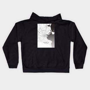 Dublin Ireland City Map Kids Hoodie